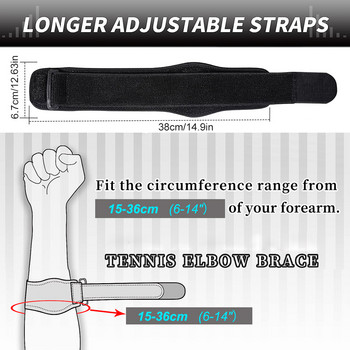 1PCS Adjustbale Tennis Elbow Guard Pads Ιμάντας αγκώνα του γκολφ πλευρικό σύνδρομο πόνου Βραχίονας επικονδυλίτιδας