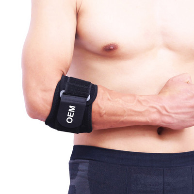 1 tk Adjustbale tennise küünarnuki kaitsepadjad Golfimängija rihm küünarnuki külgmine valu sündroom epikondüliidi traks