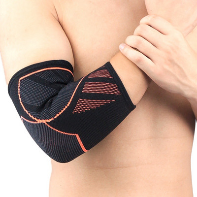 Uus küünarnuki tugi Elastic Gym Sport küünarnuki kaitsepadi Absorb Sweat Sport korvpall käevarrukas küünarnuki kinnitus