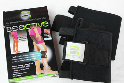 WolFAce New Therapeutic Beactive Brace Point Pad Picior Negru Presiune Brace Presopunctură Nervul sciatic Jambiere sportive