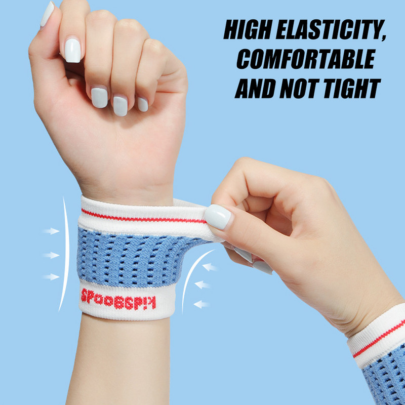 1 чифт спортни детски плетени ленти за китки Скоба Защита на ръцете, ленти за китки за волейбол, баскетбол