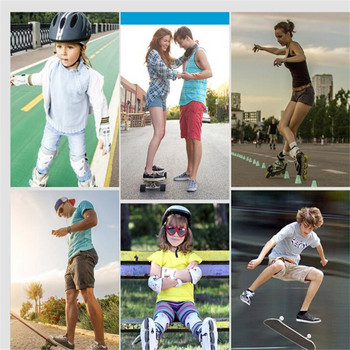 Деца Момче Момиче Защитен шлем Комплекти подложки за коляно Лакът Деца Колоездене Скейт Велосипед Защита на каска Предпазител