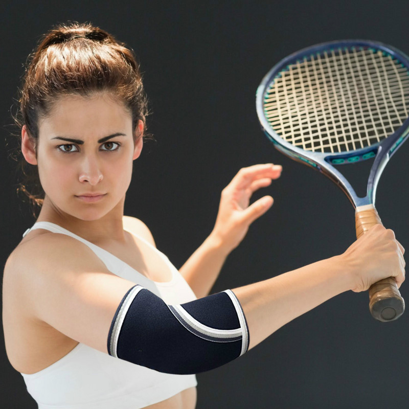 7 mm-es könyökhüvely (pár) nagy teherbírású csuklópántok-támasz és erőemelés, tenisz-neoprén merevítő nőknek és
