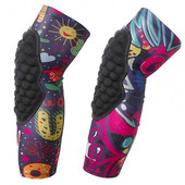 1 bucă genunchiere confortabilă, înaltă elastică, design în fagure de miere, echipament sport de protecție, genunchiere pentru baschet