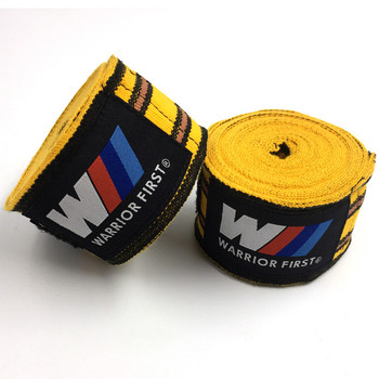 3/5 μέτρα 3-χρωμα Ριγέ ελαστικοί επίδεσμοι MMA Muay Thai Boxing Bandages Sanda Martial Arts Training Wrist Hands Wraps Brace Bands DO