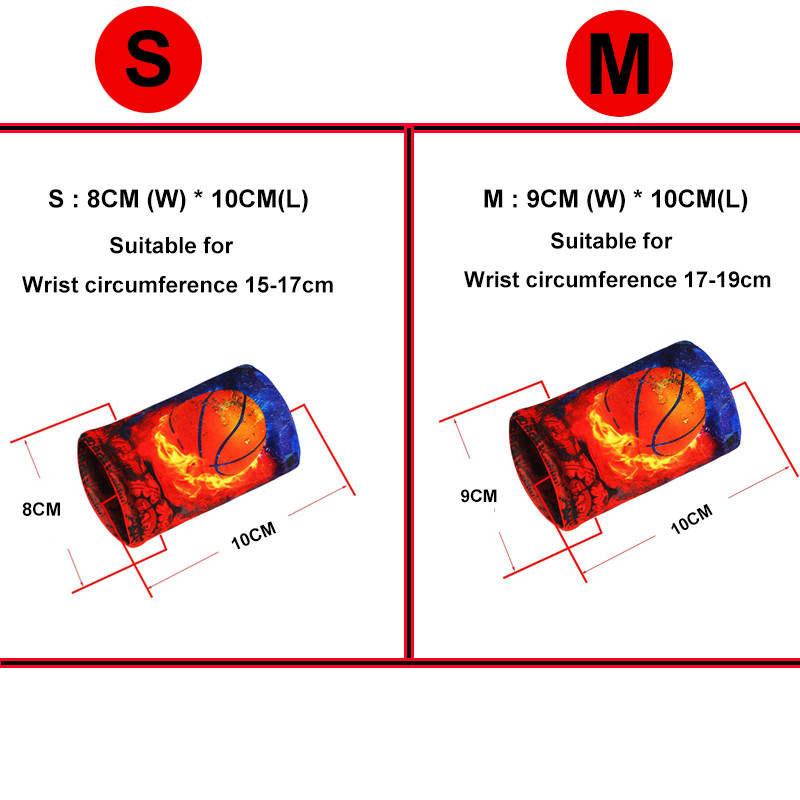 1 tk värvilist printimist Unisex sportlik higipael randmepael Randmekaitse jooksmise sulgpalli korvpalli traksidega higipaelad