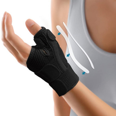 Компресионна шина Thumb Wrist Support Brace Регулируем протектор за китката за дясна и лява ръка Леки дишащи ленти за китки