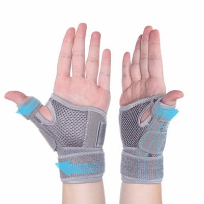 Compression splint pöidla randme tugiklambriga reguleeritav randmekaitse paremale ja vasakule käele Kerged hingavad randmepaelad