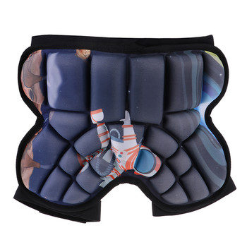 Παιδικό κοντό παντελόνι με επένδυση EVA 3D Προστασία γοφού Προστατευτικό εργαλείο με ρυθμιζόμενο λουράκι προστατευτικό στη μέση για πατινάζ στον πάγο