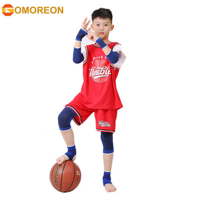 GOMOREON Kids küünarnukitugi põlvetugi Randmetugi hüppeliigese tugi jalgpalliks, jooksmiseks, võrkpalliks ja korvpalliks välispordiks