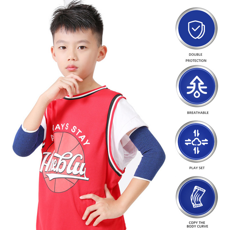 GOMOREON Kids küünarnukitugi põlvetugi Randmetugi hüppeliigese tugi jalgpalliks, jooksmiseks, võrkpalliks ja korvpalliks välispordiks