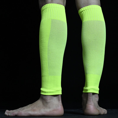 Magasság Rugalmas Foci lábszárvédő ujjak Felnőttek Gyerekek Futball Leg ujjak Huzat Sport Védőfelszerelés