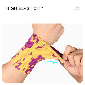 1PC Sports Wristband Elastic Gym Wrist Protector Hand Wrist Support Brace Tennis Basketball Fitness Powerlifting Άρση βαρών
