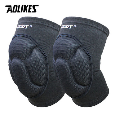 AOLIKES 1 Paar Paksendav Jalgpall Võrkpall Extreme Sport Põlvekaitsmete trakside tugi Protect Cycling Knee Protector Põlvekaitse