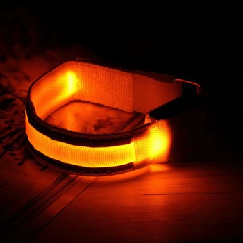Стилна LED лента за ръка Нощно бягане Колоездене Светлина Безопасна спортна светкавица Светлоотразителна лента Светлинна лента Сигнална лента за китка