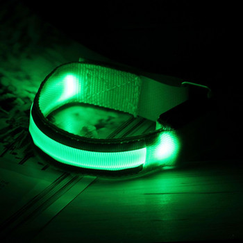 Стилна LED лента за ръка Нощно бягане Колоездене Светлина Безопасна спортна светкавица Светлоотразителна лента Светлинна лента Сигнална лента за китка