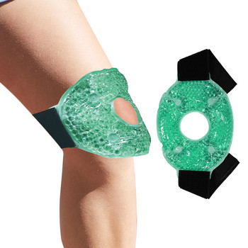 Гел за многократна употреба Леден пакет за колене за спортни наранявания Гъвкав пакет за коляно за облекчаване на болката Студен горещ компрес Терапевтична обвивка