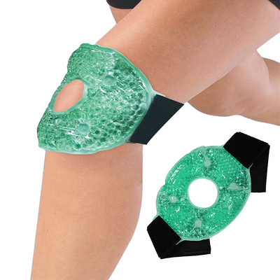 Επαναχρησιμοποιήσιμη τζελ για υποστήριξη γονάτων για αθλητικούς τραυματισμούς Εύκαμπτο πακέτο γονάτων για ανακούφιση πόνου Περιτύλιγμα θεραπείας με κρύα ζεστή συμπίεση