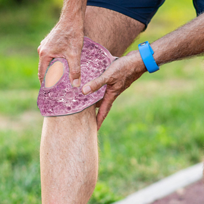 Επαναχρησιμοποιήσιμη τζελ για υποστήριξη γονάτων για αθλητικούς τραυματισμούς Εύκαμπτο πακέτο γονάτων για ανακούφιση πόνου Περιτύλιγμα θεραπείας με κρύα ζεστή συμπίεση