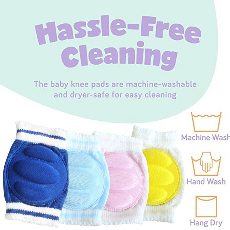 Αντιολισθητικά επιγονατάκια για μωρά, ρυθμιζόμενα επιγονατάκια για μωρά για περπάτημα, αναπνεύσιμα επιγονατάκια ερπυσμού μωρών για προστασία μωρού