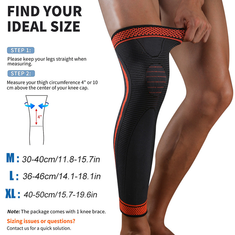 1 tk surujala varrukad, sääre põlv pikad varrukad põlvetugi jalgpalli jaoks Pesapalli korvpalli jooksmine jalgrattaga tõstmiseks