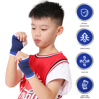 1 чифт китката за китка плетен ръкав за компресия на дланта деца, младежи, спорт, обвивка за ръце за деца, защита, имобилизация, поддръжка