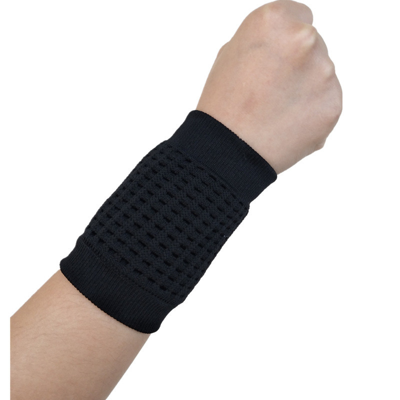 1 tk Meeste elastne hingav randmepael spordiga higipael jõusaali jaoks võrkpall Tennise higi randmetugi, traksidega kaitse.