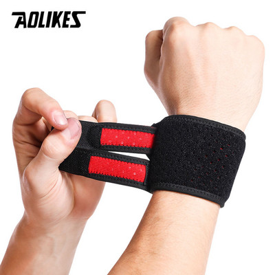 AOLIKES 1PC reguleeritav tugi randmetugi Jõusaal randmemähised randmepael Korvpall Tennis Tõstmine randme tugi karpaaltunnel