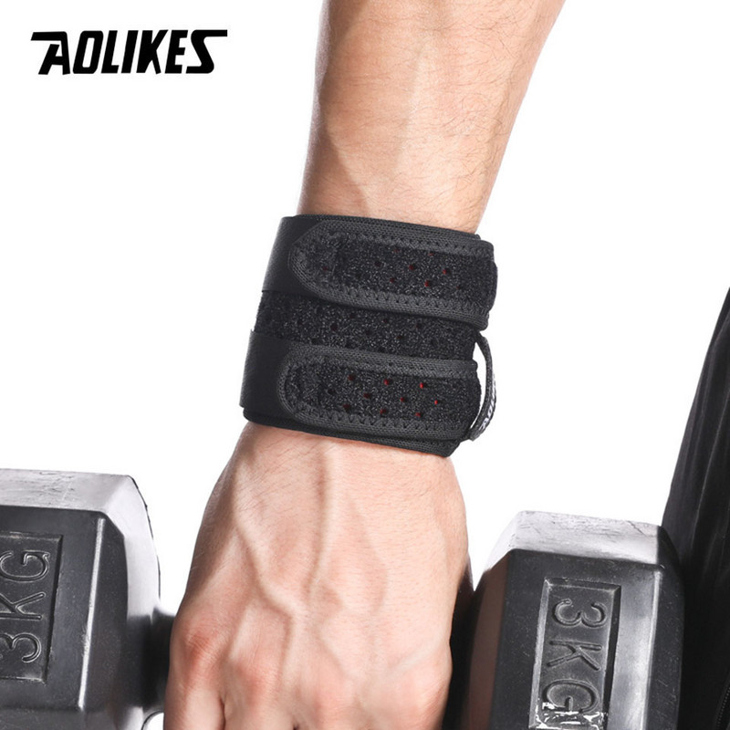 Badu.bg AOLIKES 1PC Регулируема опорна скоба за китка Фитнес зала Wrist ...