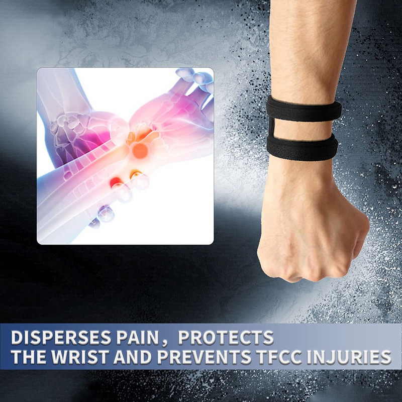 1 buc. Aparatul de încheietură reglabil TFCC pentru benzi de suport pentru durerea încheieturii cu laturi ulnare Curele pentru sport cu greutăți, antrenament, yoga pentru durerea încheieturii mâinii