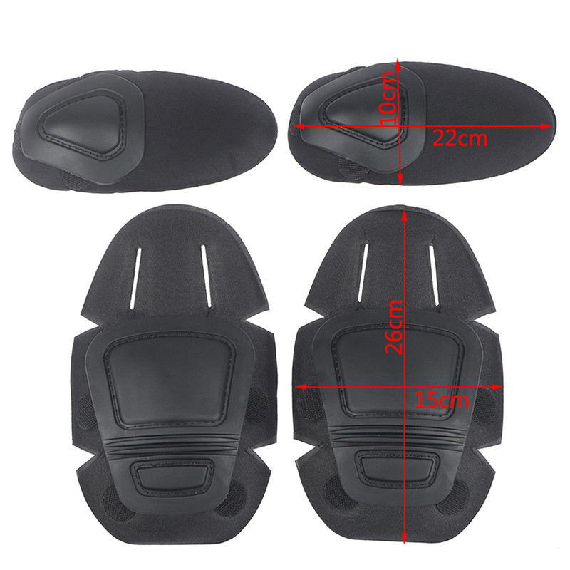 Taktikalise konnakostüümi põlvekaitsmed ja küünarnukki toetavad paintball Airsofti põlvekaitsed