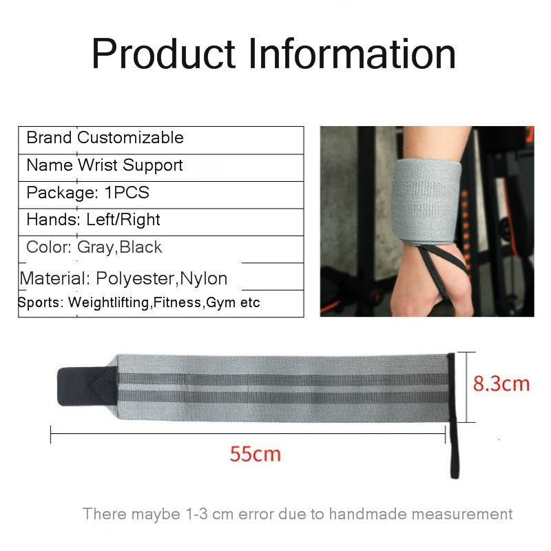 1 tk Sidemega randmemähised Tõstmine Jõutõstmine Fitness Jõusaal Sport Randmepael Käte tugi Rihmad reguleeritav kaitse