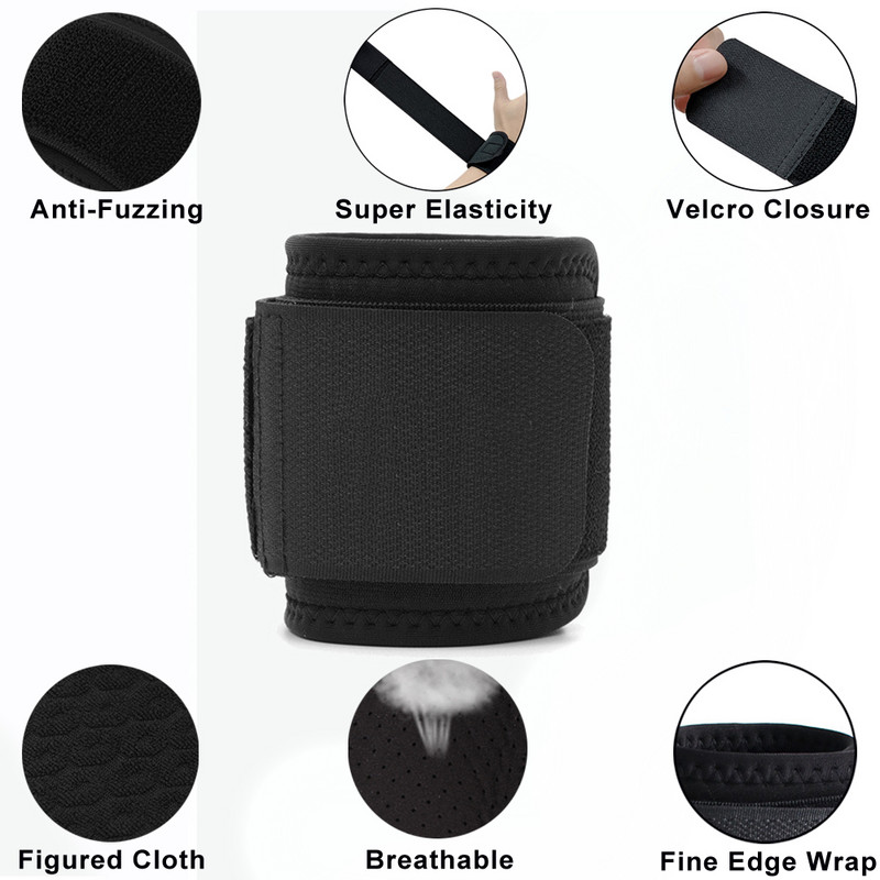 2 buc. Benzi reglabile pentru haltere pentru încheietura mâinii, cu presiune dublă, pentru încheietura mâinii, sală de gimnastică, tendinită, ameliorarea durerii, învelitoare pentru încheietura mâinii