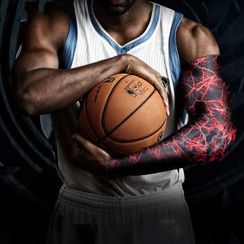 JUUMMP 1Pcs Arm Sleeve Armband Поддръжка на лакътя Баскетболен ръкав Дишаща футболна безопасност Спортна подложка за лакътя Протектор за скоби