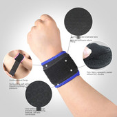 Αντιδιαστρεμματική ζώνη ενίσχυσης πίεσης περιέλιξης καρπού μπάσκετ τένις Fitness Φορητό προστατευτικό καρπού με απορροφητικό ιδρώτα