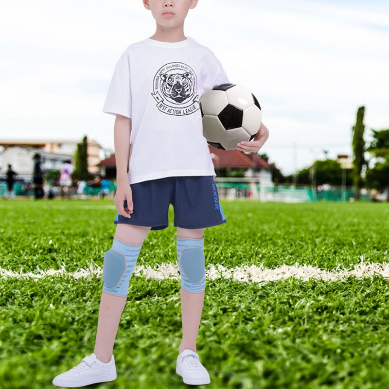 1 Poros vaikams skirtos apsauginės kempinės kelių pagalvėlės tinkliniam, minkštas, kvėpuojantis kelius atramas kelio įtvaras sportinių šokių futbolo čiuožimui