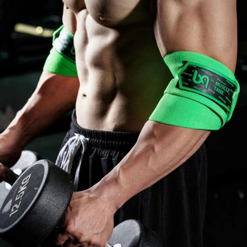 1 ζεύγος Επαγγελματικός αγκώνας με ελαστικό ιμάντα στήριξης προστατευτικό για άρση βαρών στο γυμναστήριο Προπόνηση δύναμης προπόνηση πάγκου