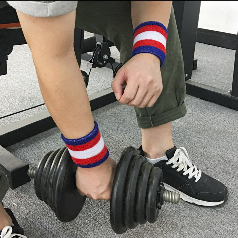 2tk 8*8 cm triibuline randme higipael Sport randmepael Meeste higipael Korvpall Tennis Randmekaitsmed Brace Support Protector Jõusaal