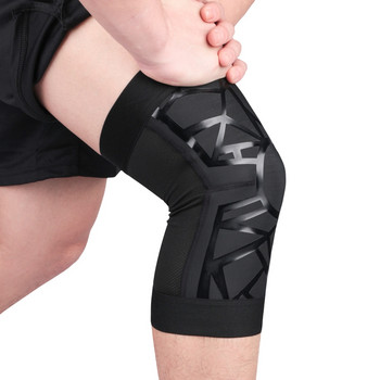Компресионен ръкав за коляното Спортна защита за сигурност Crossfit Еластични наколенки Фитнес зала Баскетбол Волейбол Поддръжка на коленете Наколенка