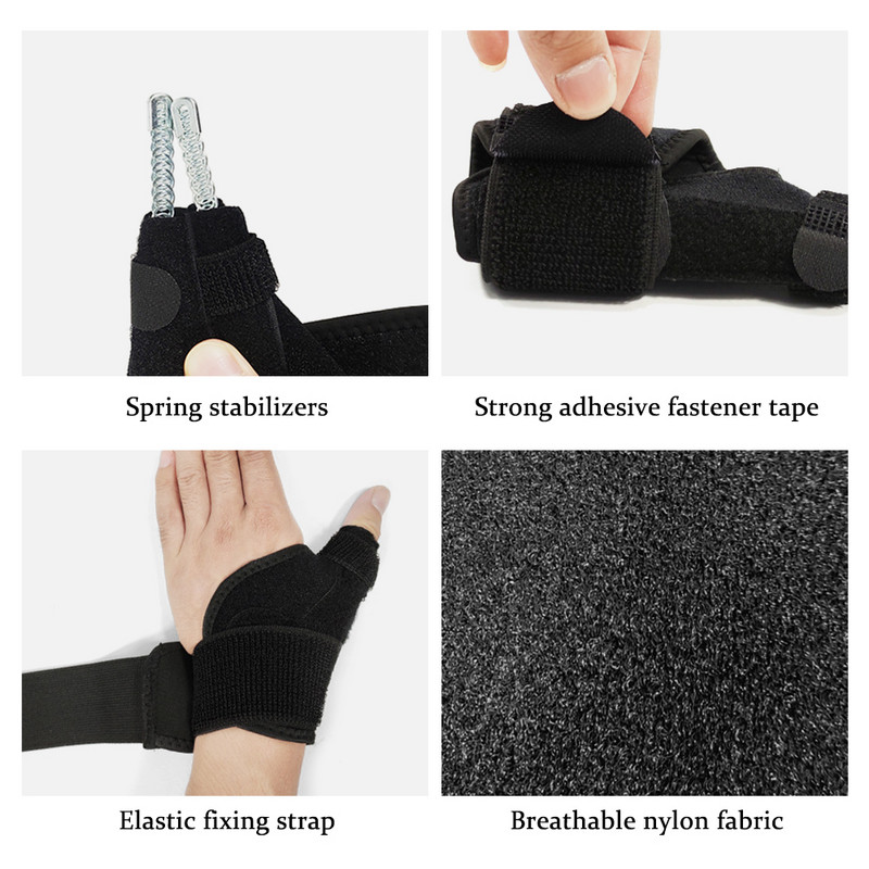 Nykštį stabilizuojantis įtvaras Nykščio atraminės apsaugos nykščio tvarstis nuo riešo kanalo sindromo artrito tendinito