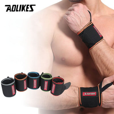 AOLIKES 1 par narukvica za dizanje utega u teretani za cross trening fitness podstavljena narukvica za palac narukvica Power Hand Support Bar narukvica