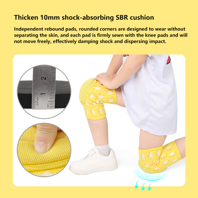 1 ΤΕΜ Παιδικά Αθλητικά Επιγονατάκια Χειμερινή Ζεστασιά Χοντρό σφουγγάρι κατά της σύγκρουσης κατά του φθινοπώρου Μπάσκετ Χορού Running Guard