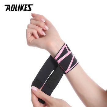 AOLIKES 1PCS Thin Gym Wrist Wraps Wristband Bandage за Баскетбол бадминтон тенис оборудване Поддръжка на китката на ръката Карпален тунел