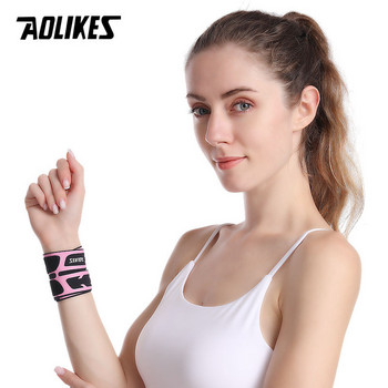 AOLIKES 1PCS Thin Gym Wrist Wraps Wristband Bandage за Баскетбол бадминтон тенис оборудване Поддръжка на китката на ръката Карпален тунел