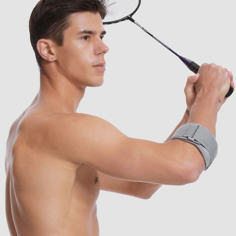Hingavad sportlikud küünarnukikaitsmed toetavad reguleeritavat tenniserihma küünarnuki traksid küünarnuki kaitsepadjakesta jõusaali sporditarvikud