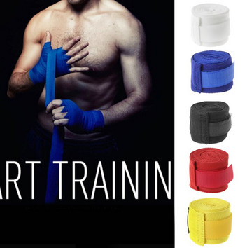 2,5m βαμβακερό επίδεσμο Boxing Wrist Bandage Elastic Handwraps για Άνδρα Γυναίκα