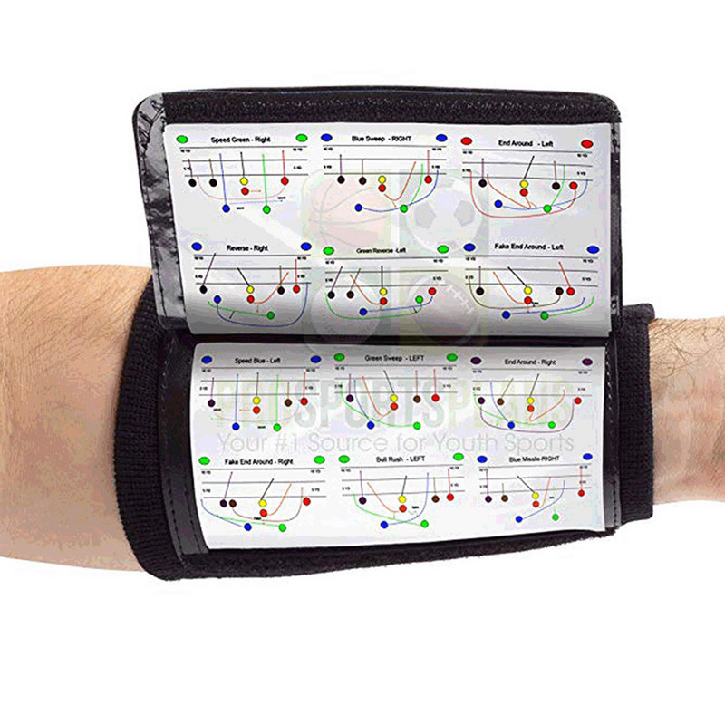 Caiet de joc pentru antrenor de mână în aer liber Baseball Rugby Joacă fotbal Brățară de protecție Sport pentru încheietura mâinii Accesoriu Autocolant magic #1212y35