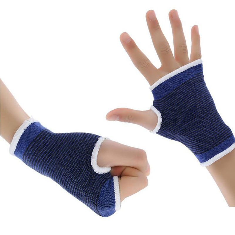 1 pár kéz csukló magas rugalmasságú csuklópánt Fitness jóga csukló tenyér kompressziós kosárlabda erőemelő sportpárna védő