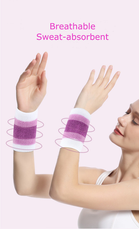 Sports Fashion színes csuklótámasz készlet - izzadságelnyelő és lélegző izzadságelnyelő és lélegző hajpánt a fitneszért