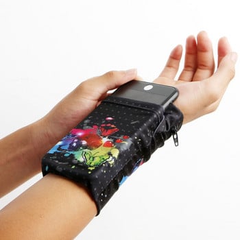 Αθλητικό περιβραχιόνιο Running Bag Gym Cycling Wristband Badminton Tennis Sweatband Wrist Support Pocket Wrist Wallet Pouch Bag Bag 1pc